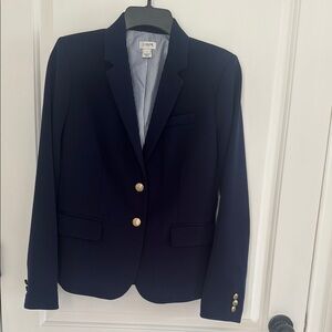 J.Crew Navy Blazer with Gold Buttons